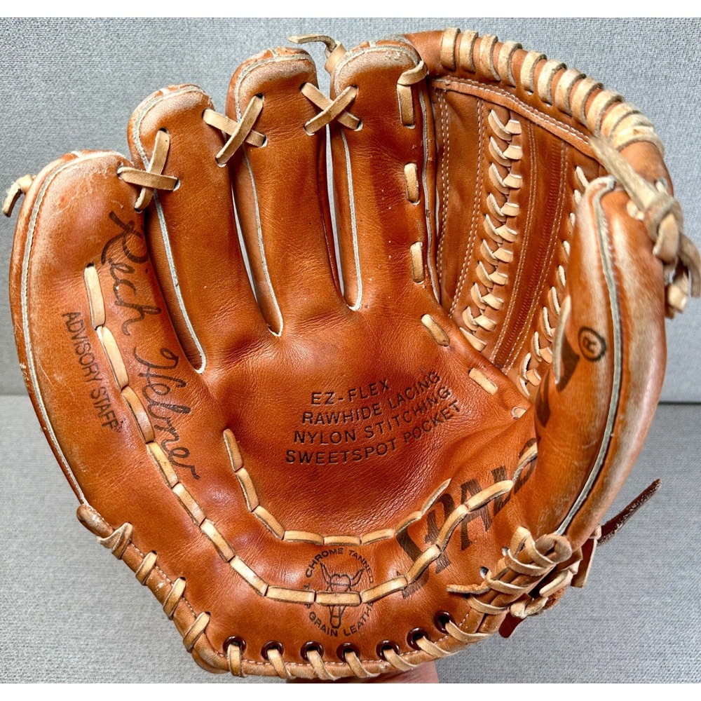 Vintage 1970's Spalding Rich Hebner Baseball Glove 42-3256 Leather RHT Brown